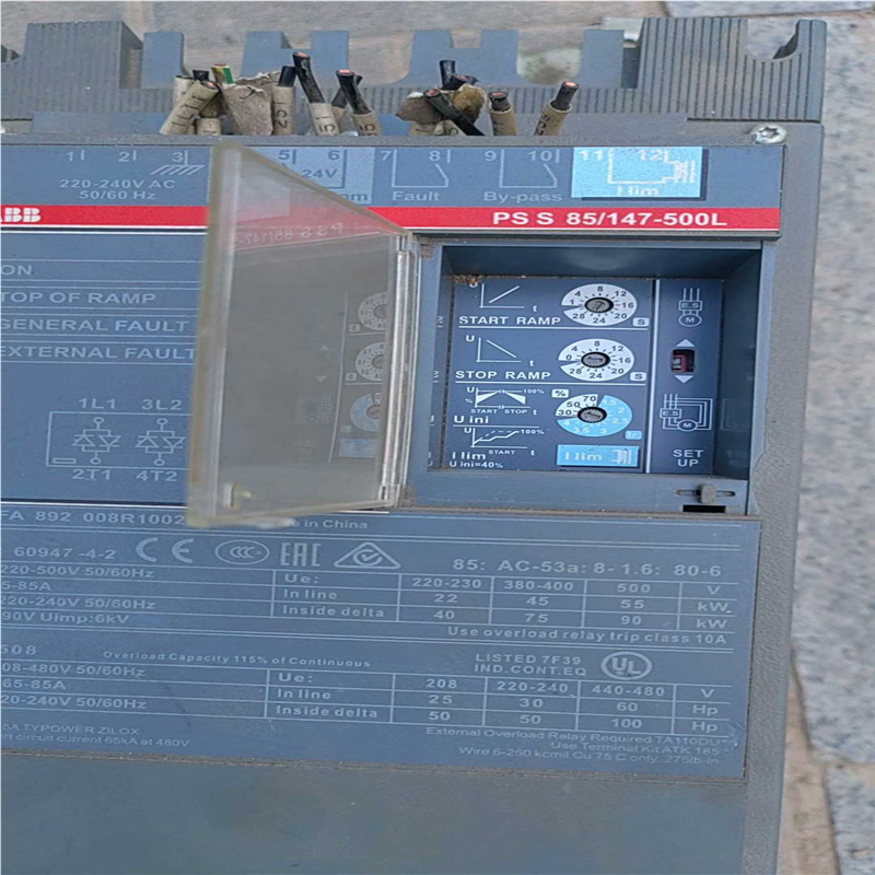 议价ABB软启动。PSS85/147-500L所见即所得电柜拆机