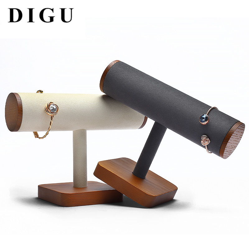 狄古复古实木首饰架手串架手镯展示架手链展示道具T形工字架