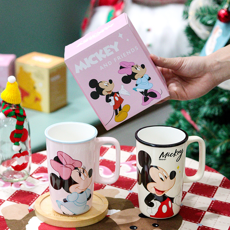 卡通迪士尼人物陶瓷杯情侣款