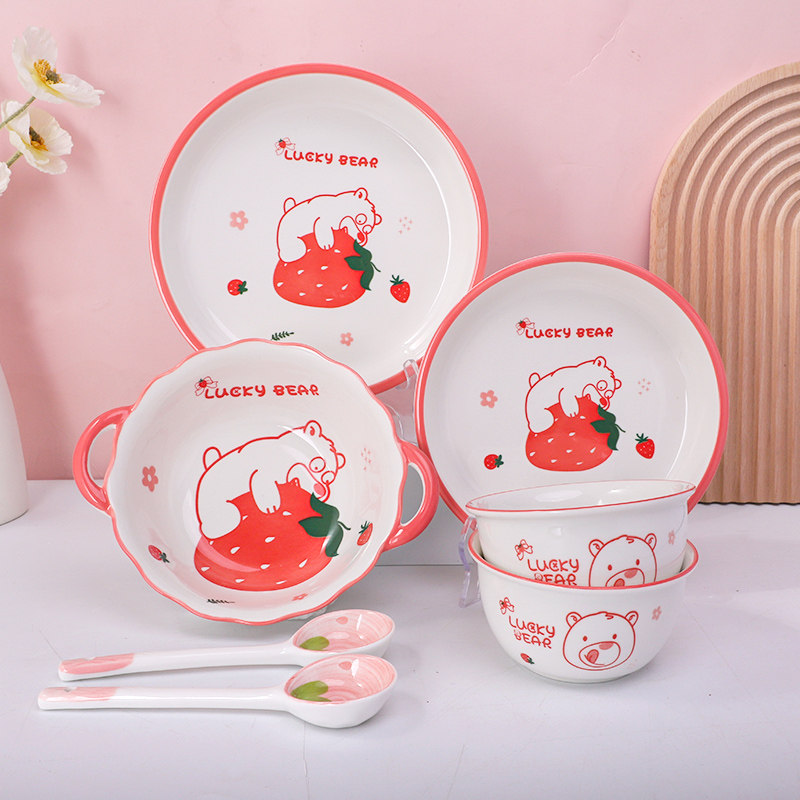 卡通陶瓷餐具雅诚德少女图片