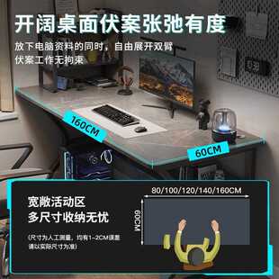 直销电脑桌台式 新款 家用卧室书桌学生学习桌简易收纳写字桌网红电