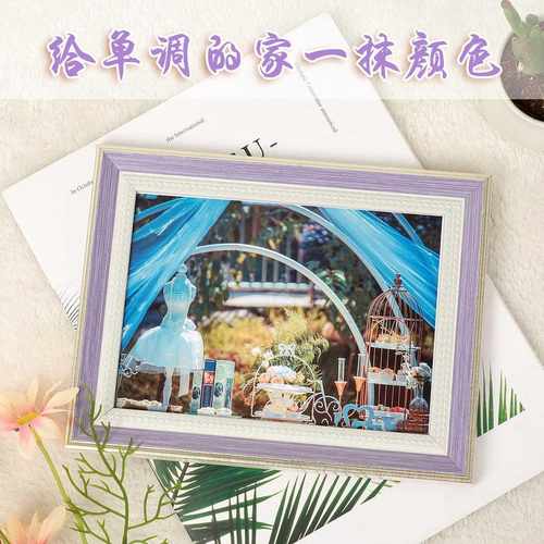 新款直销创意简约相框摆台5寸6寸7寸8寸10寸A4挂墙婚纱照片画框架