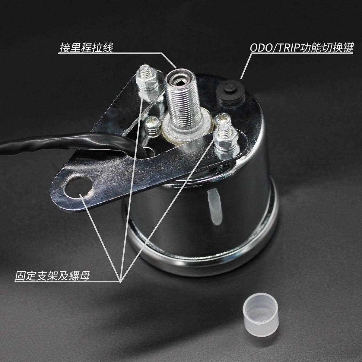 新款直销现货摩托车改装仪表12V摩托车7彩转速计里程表转速油量表