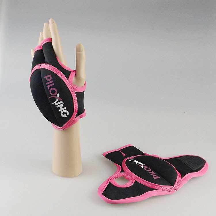 新款直销1磅负重手套男女铁砂沙袋半指训练手套跑步拳击瑜伽装备