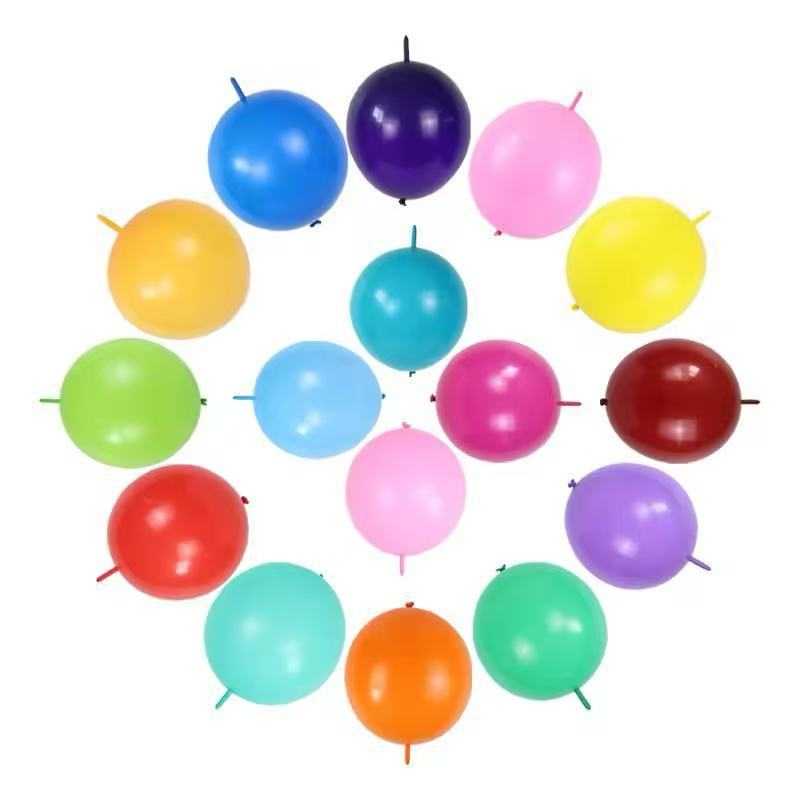 新款直销6寸 /10寸马卡色尾巴气球乳胶气球结婚礼生日派对现场装8