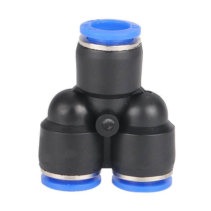 新款直销PY4气动元件接头Y型三通快速接头PY6/8/10/12/16气动快插