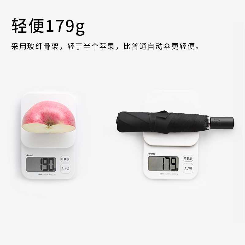 新款直销B"179克太阳伞防晒防紫外线女遮阳晴雨两用折叠便携全自