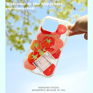 红果果IMD双层原创插画师磁吸iphone17promax苹果16pro新款磨砂手机壳适用15promax全包防摔情侣14保护套15壳