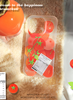 红果果IMD双层简约ins风小众手机壳iPhone17promax原创情侣苹果15新款适用16pro防摔14保护套高级感13全包壳