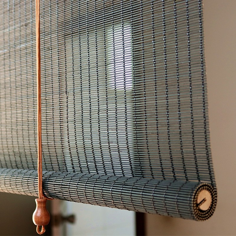 竹窗帘卷帘隔断背景墙阳台客x厅书房遮光精致款拉绳升降中式免打,居家布艺,卷帘,淘宝优惠券,粉丝福利购,淘宝优惠卷