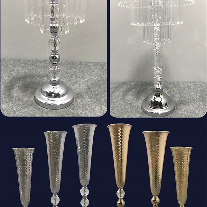 婚庆道具欧式水晶l铁艺花器婚礼主桌装饰插花器电镀金色桌花摆件,节庆用品/礼品,路引,淘宝优惠券,粉丝福利购,淘宝优惠卷