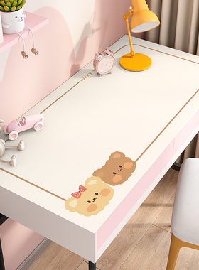 卡通书桌垫保护儿童学生学习桌垫pvcI写字台防水皮革环保护眼专用