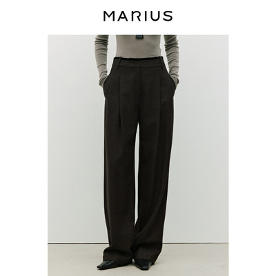 直筒裤长裤MARIUS通勤自然腰
