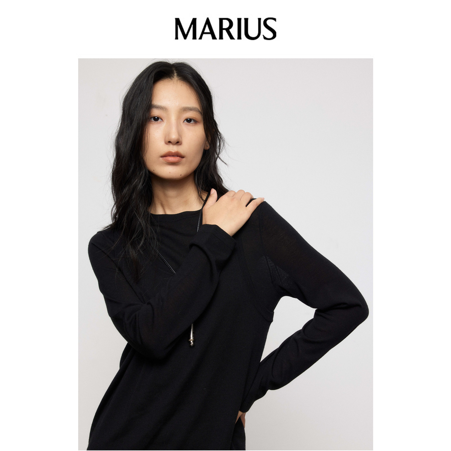 MARIUS"Bmate基础系列"浆果衫羊毛扬子纱可叠穿针织圆领套衫背心,女装/女士精品,毛针织衫,淘宝优惠券,粉丝福利购,淘宝优惠卷