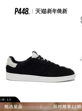 P448 VERT 男士拼色设计LOGO黑色运动休闲鞋舒适板鞋