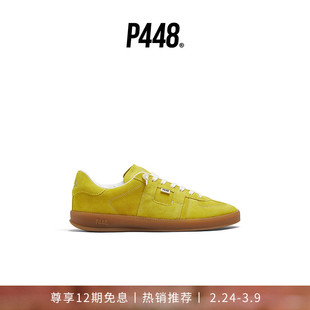 P448 MONZA男款简约休闲Logo鞋舌纯色绒面德训鞋休闲鞋 秋冬系列