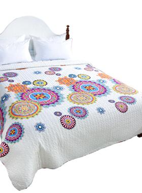 欧三件套220美ps绗x240缝被件套磨毛布2件套衍缝被床盖厂家直供