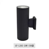 户壁灯led双头上下射灯室外防水庭院6灯w8w12w2外4圆W形铝材