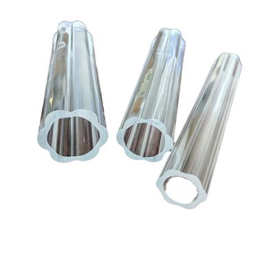 全新口料透进明AIB亚克力高有机玻璃梅花管25*mm灯饰配件外梅5花