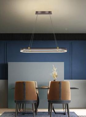 现代简约led师餐厅吊吊灯轻奢创意公室办灯具设计样板房93027灯椭