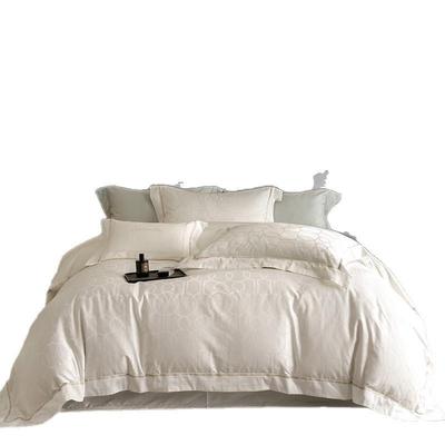 1超00%埃及棉丨雅美式80支双优股花长绒棉四件套提刺绣2025001柔