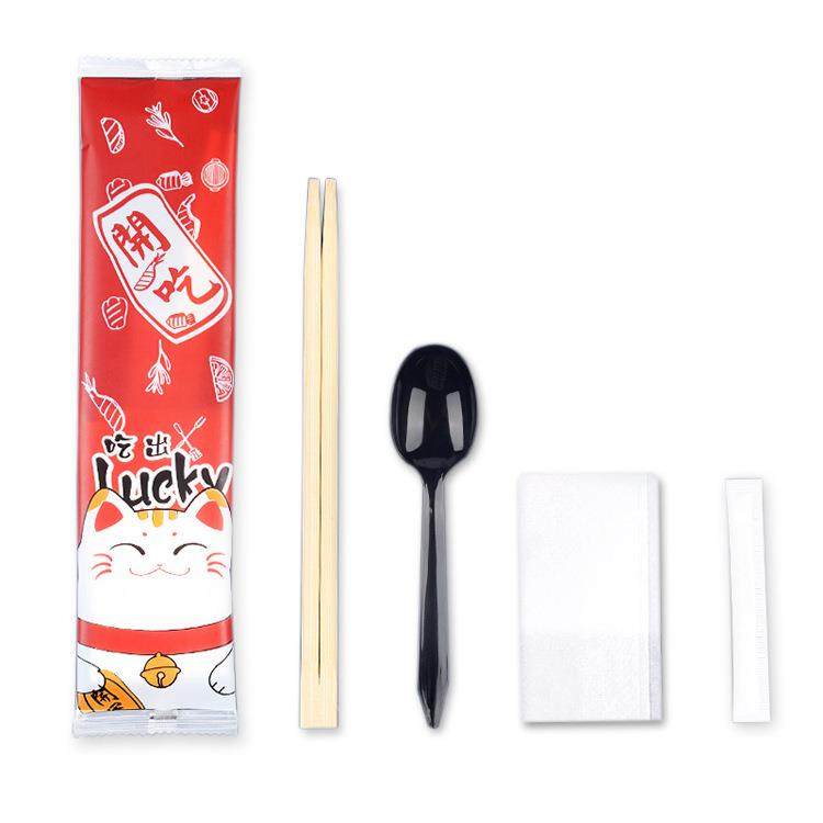 筷子勺子纸巾餐具包套装可定牛皮纸一次性筷子四件套餐具套装,餐饮具,一次性餐桌用品套装,淘宝优惠券,粉丝福利购,淘宝优惠卷