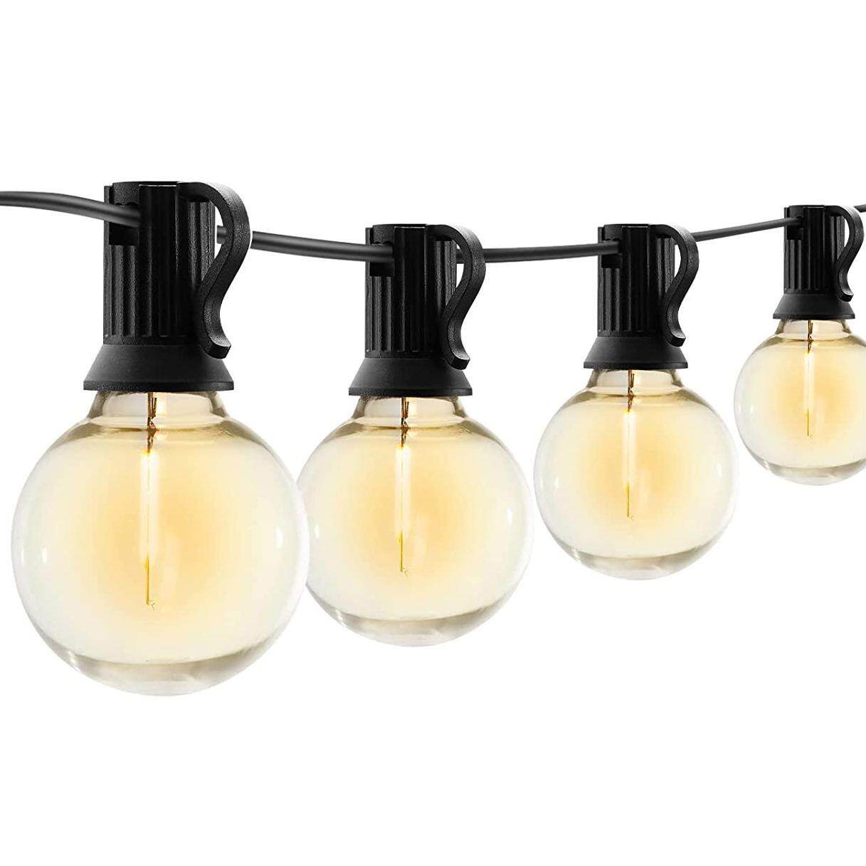 G40灯串塑料户外节能防水LED球泡挂灯天幕婚庆露营氛围圣诞灯串