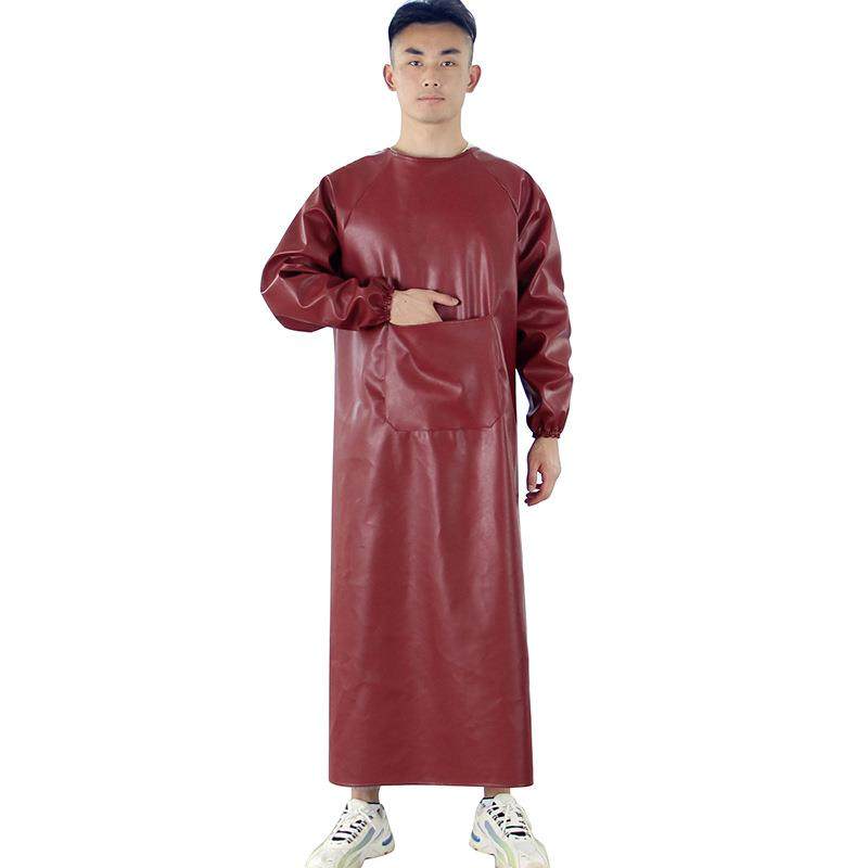 加大加长袖罩衣防水防油PU皮革工作服男女成人透气大掛倒背反穿衣,家庭/个人清洁工具,围裙套装,淘宝优惠券,粉丝福利购,淘宝优惠卷