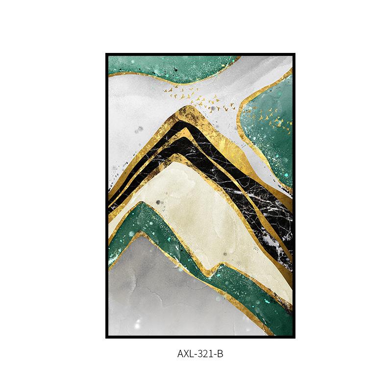 墨绿抽象玄关房装饰画大气AXL-321厅挂画画样板房酒店客挂晶客瓷