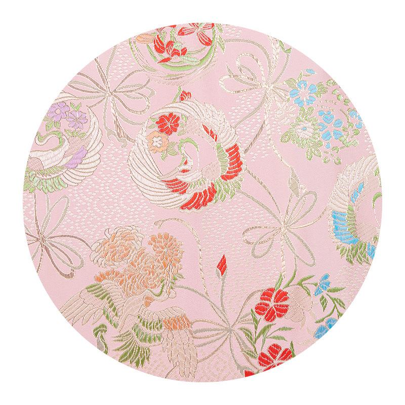 日系KHL风出口日本花比织金拜提年服和高密甲西阵织儿童年衣布料