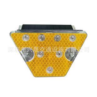 太阳能轮廓标厂家波形护栏轮廓标梯形单面反光轮廓标7颗LED灯菱形