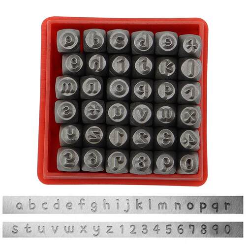 36PC数字小写英文钢印套装钢字冲36PCS数字英文套装品质之选