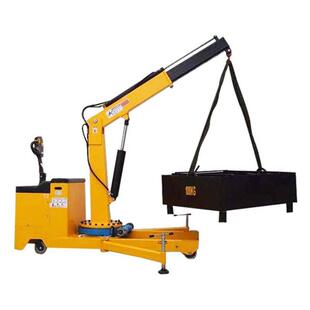 1吨2吨平衡重式单臂吊机升降机自动液压起重机电动配重移动小吊车