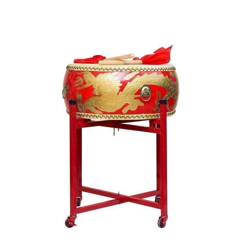 牛皮鼓大鼓堂鼓威风锣鼓扁鼓中国红盘鼓演出鼓乐器厂家