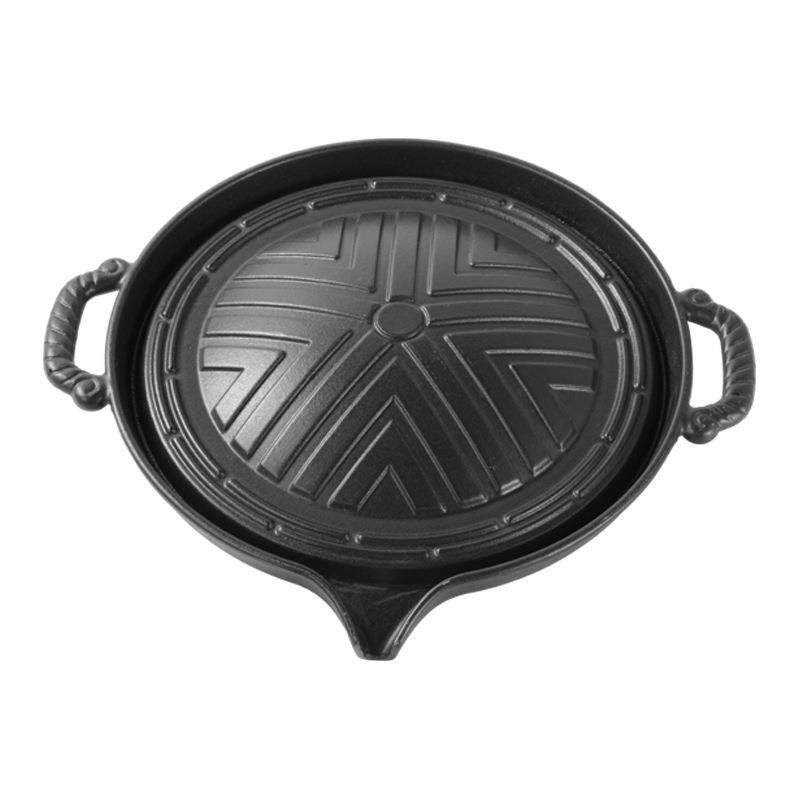 铸铁烤肉盘多功能韩式漏油烤盘蒙古风情铁盘商用户外方便烤炉,户外/登山/野营/旅行用品,烧烤盘,淘宝优惠券,粉丝福利购,淘宝优惠卷