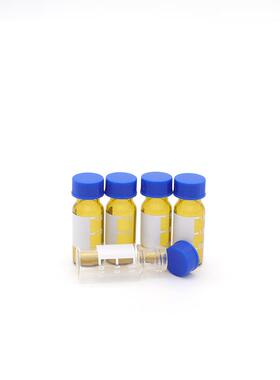 2ML样品瓶盖9-425进样顶空瓶竖条纹蓝色实心盖垫PTFE硅胶垫片