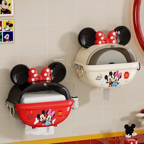 米奇卫生间壁挂式防水纸巾盒