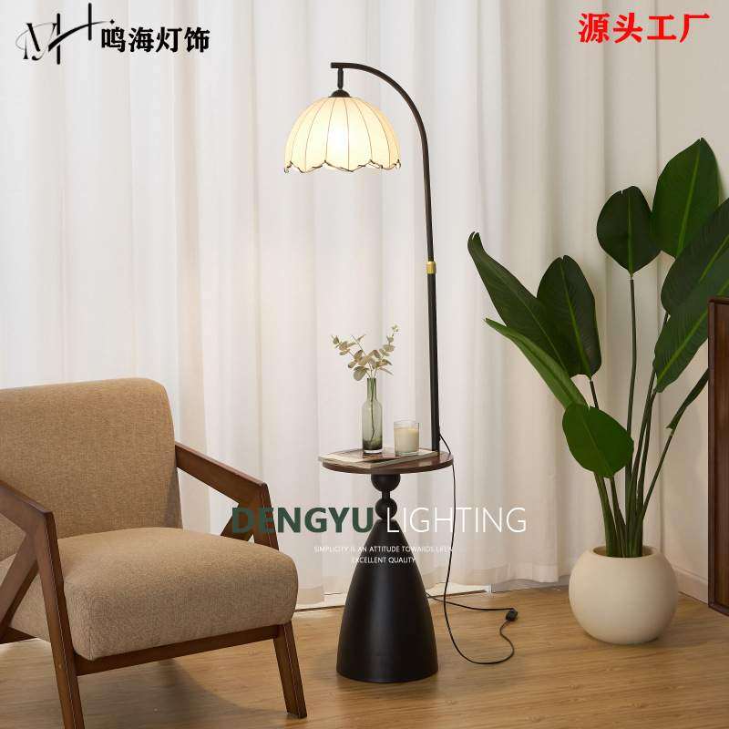 中古风落地灯客厅沙发旁边几氛围灯美式复古风卧室床头柜置物台灯,3C数码配件,USB灯,淘宝优惠券,粉丝福利购,淘宝优惠卷