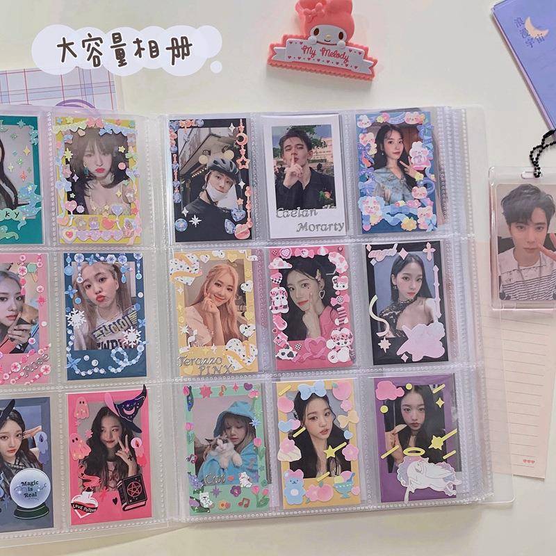 韩国ins简约透明3寸相册追星照片名片专辑小卡收纳册大容量卡册