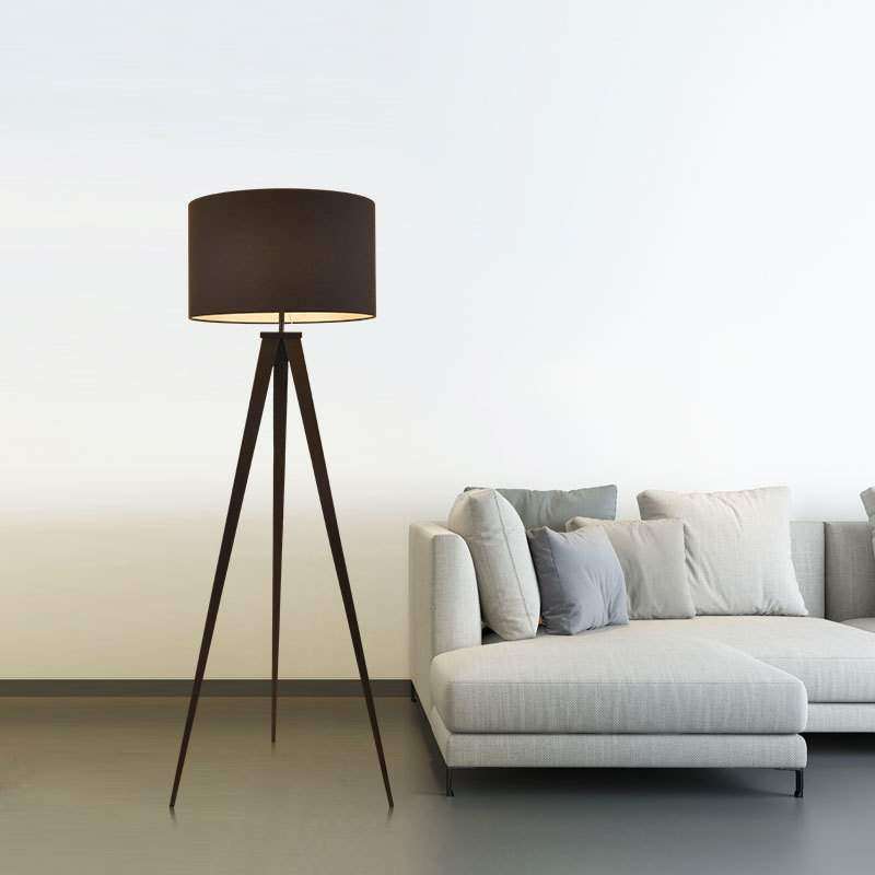 北欧落地灯后现代简约创意氛围沙发灯酒店客房客厅布罩三叉落地灯,3C数码配件,USB灯,淘宝优惠券,粉丝福利购,淘宝优惠卷