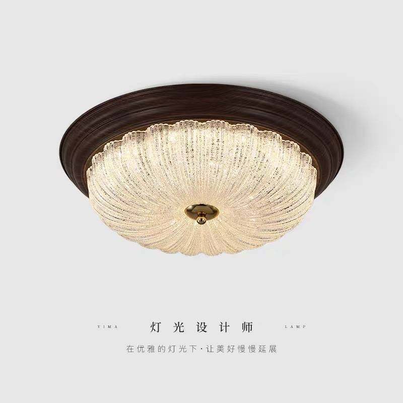 美式吸顶灯卧室灯书房阳台过道玄关走廊灯法式入户复古风乡村