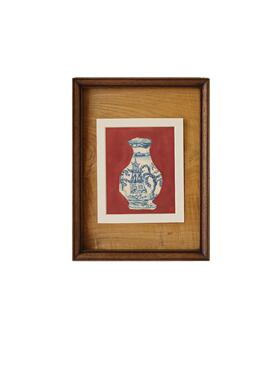 青花瓷玄关柜挂画客厅装饰画新中式抽象艺术画作客厅卧室背景墙画