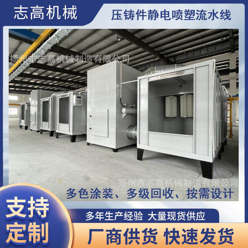 润凌 非标设计 涂装流水线 静电喷粉房 二级回收系统 仪表喷塑