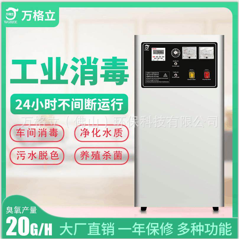 源头厂家直供食品厂冷库大棚杀菌消毒专用 臭氧机 20g臭氧发生器