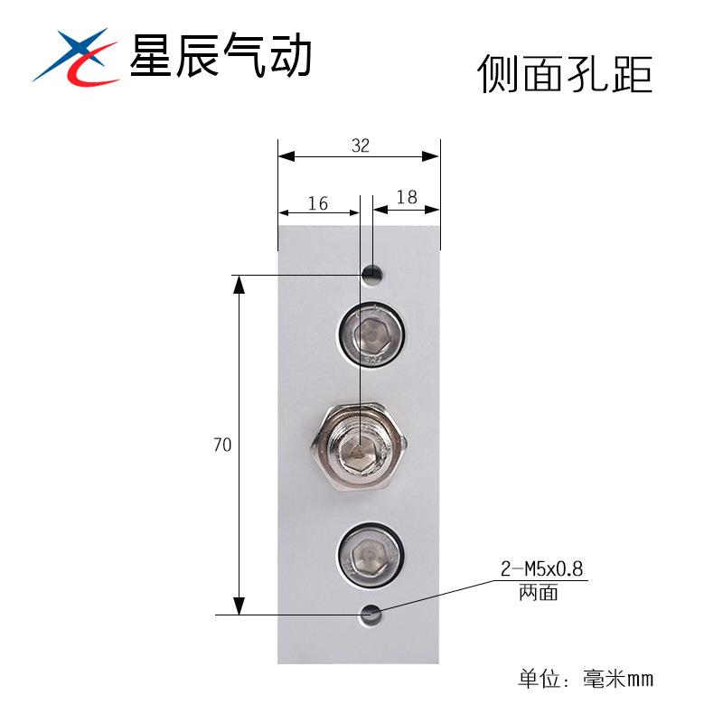 气动双轴双杆气缸滑STMB16/10/20/25-32X75*100X175*200X250S