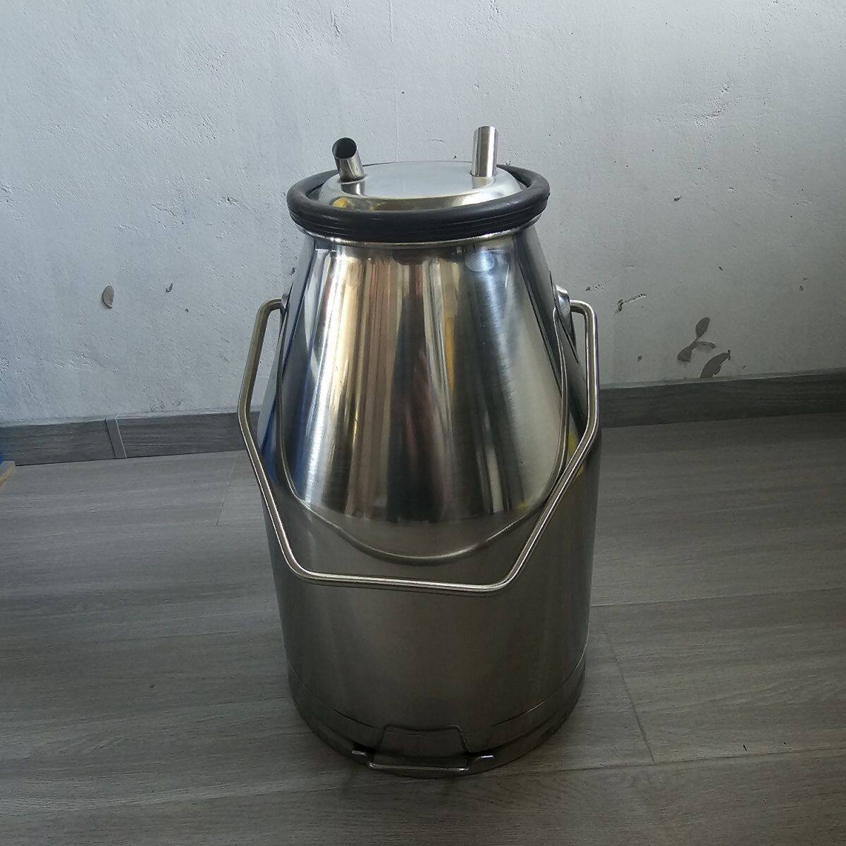 挤奶机真空奶桶配件牛奶家用奶牛吸奶器25L专用不锈钢桶