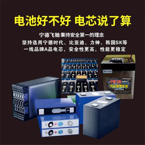 速发全德宁新电动车磷酸铁锂78v60v42v三四轮车大容量外卖锂电瓶