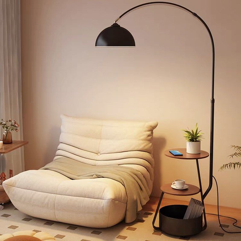 钓鱼灯落地灯客厅卧室沙发旁边几氛围覆古摆件置物架台灯一体新款,家装灯饰光源,置物功能落地灯,淘宝优惠券,粉丝福利购,淘宝优惠卷