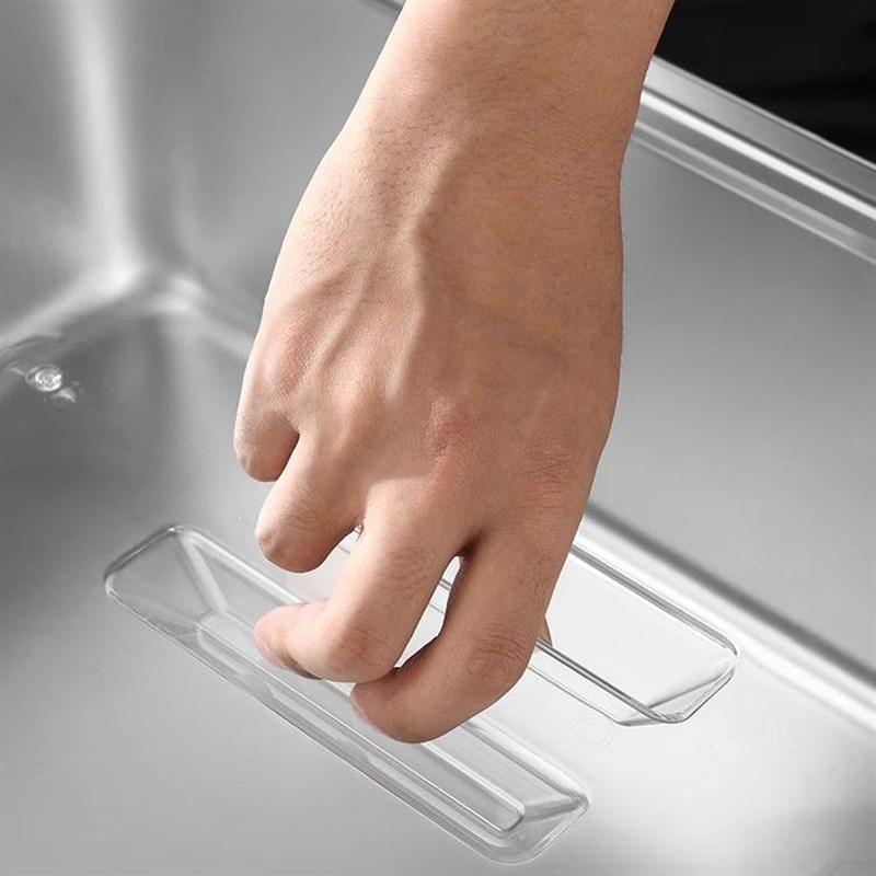 304不锈钢方盆加深平底托盘炸B锅烤鱼盘洗菜盆大号快餐盒带透明盖