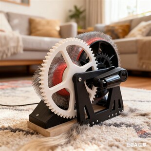 手动梳毛机羊毛毡混色器家用DIY纺线混毛工具手摇快速毛团梳理机